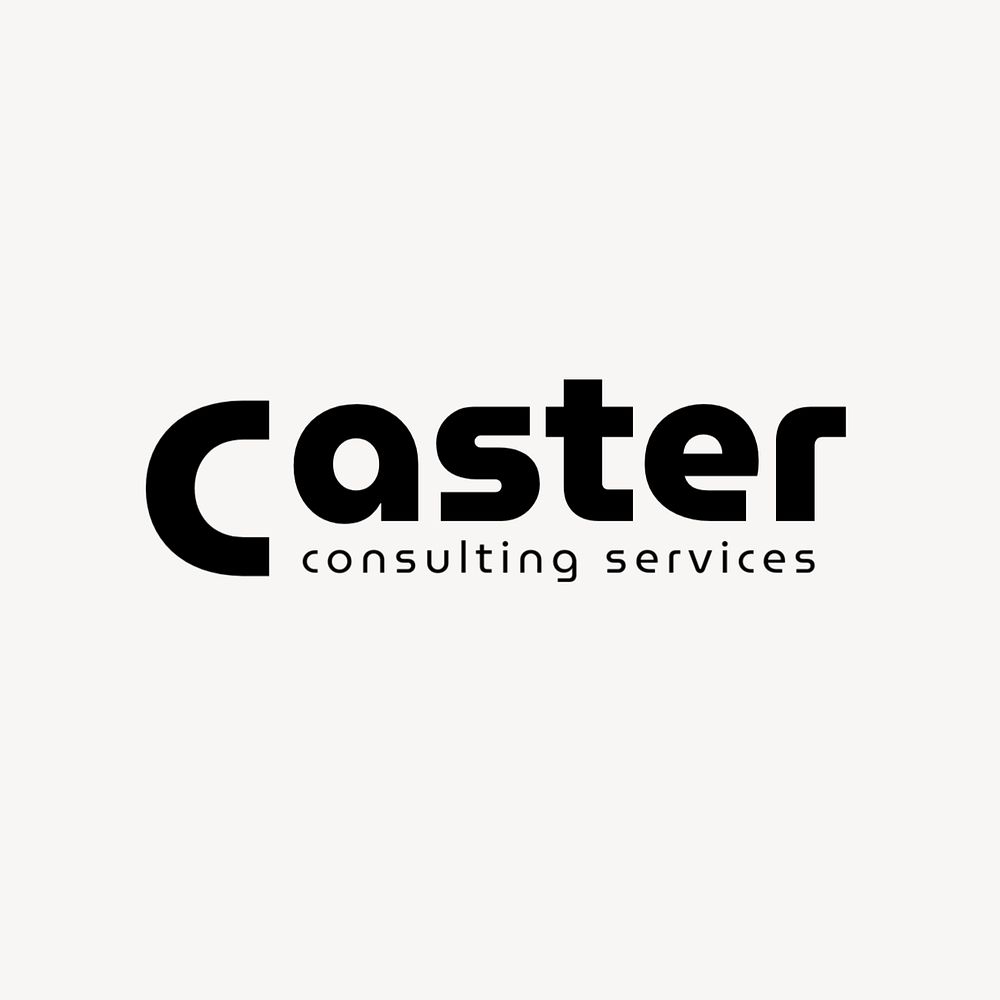 Consulting business logo template, professional corporate identity