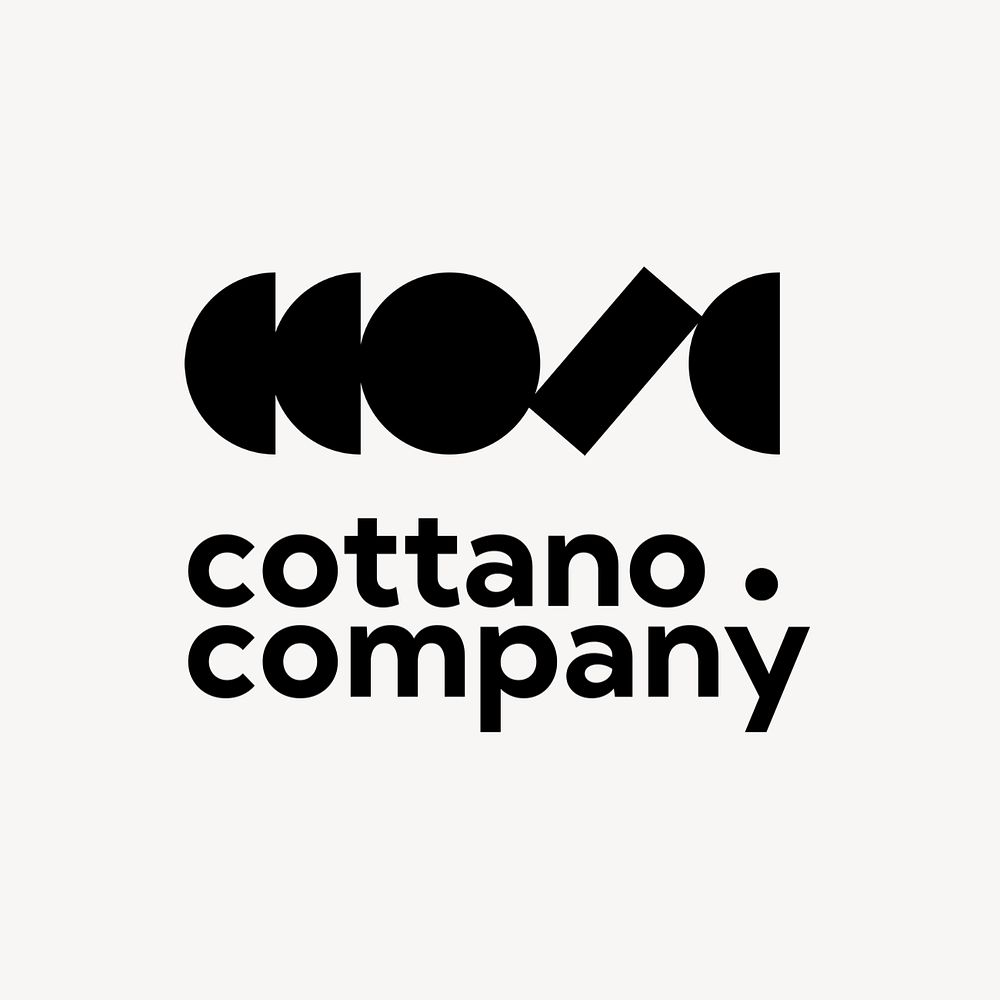 Minimal geometric logo template, professional design