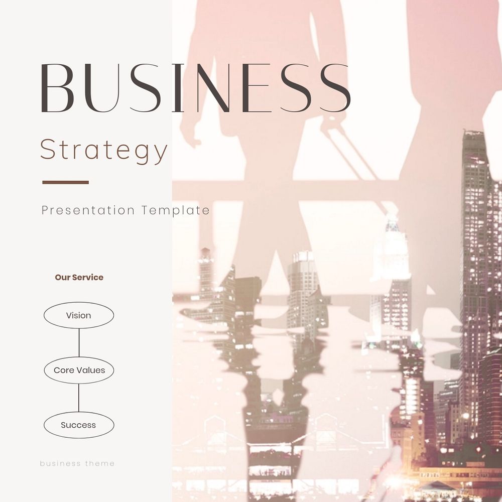 Business strategy Instagram post template, pink aesthetic