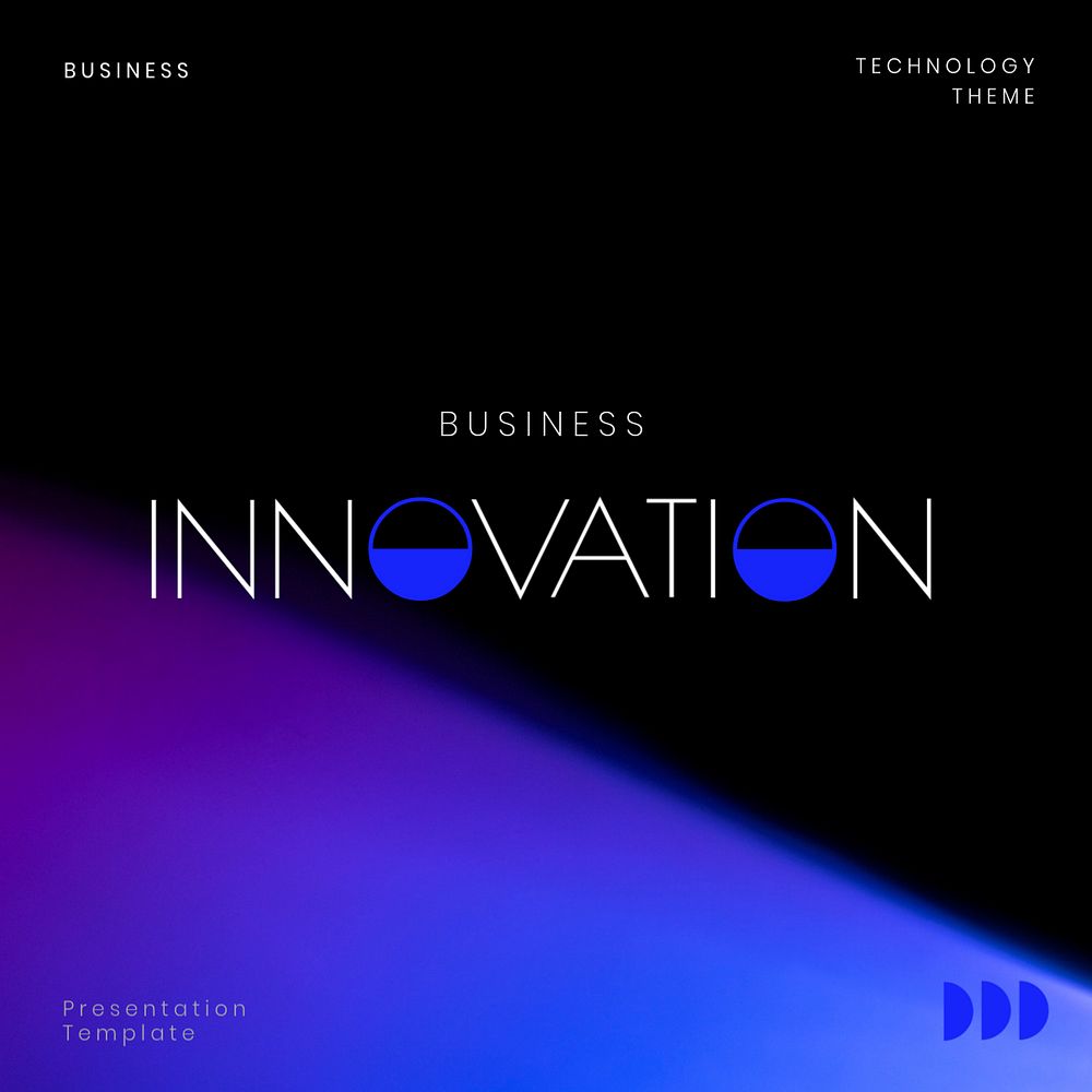 Business innovation Instagram post template