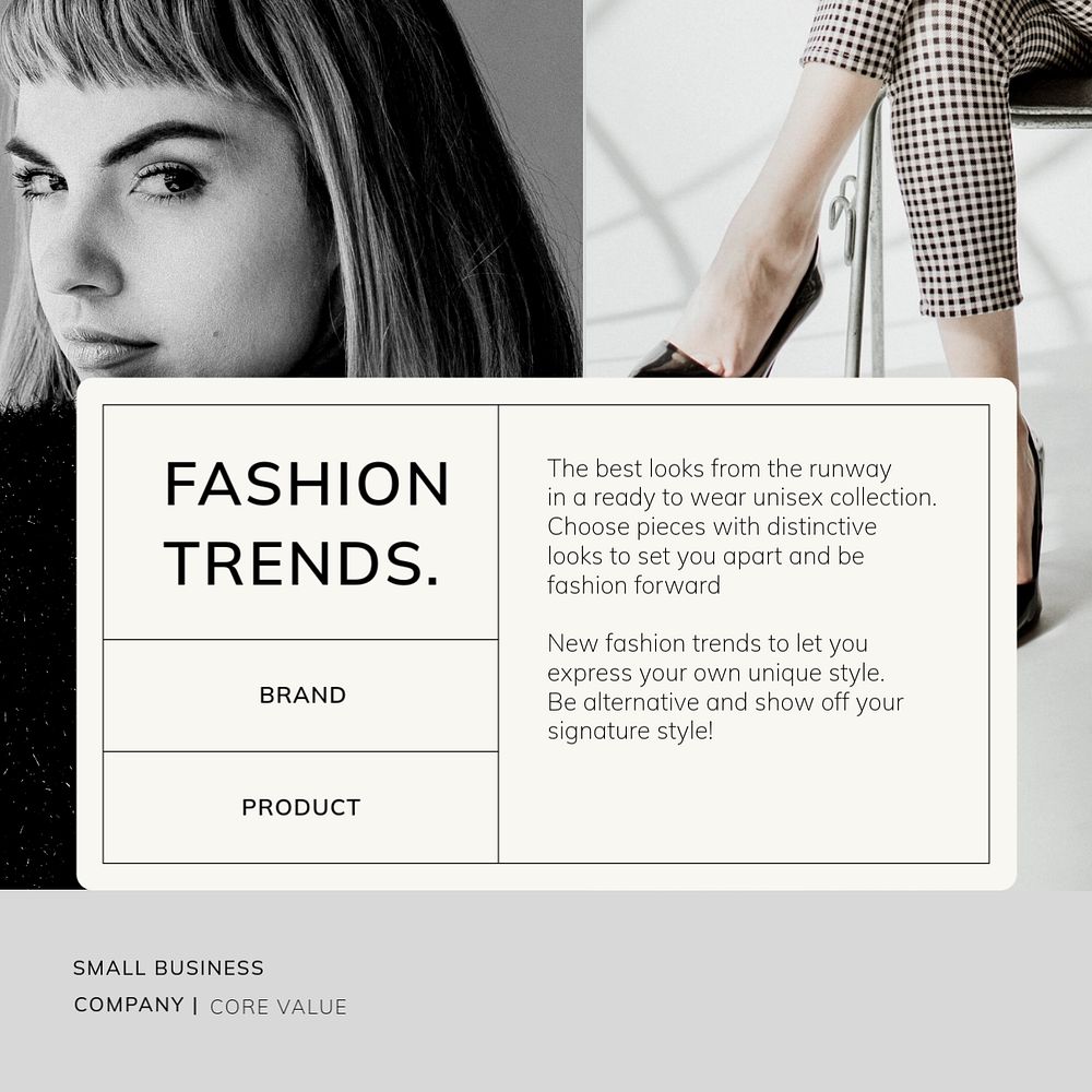 Fashion trends Instagram post template