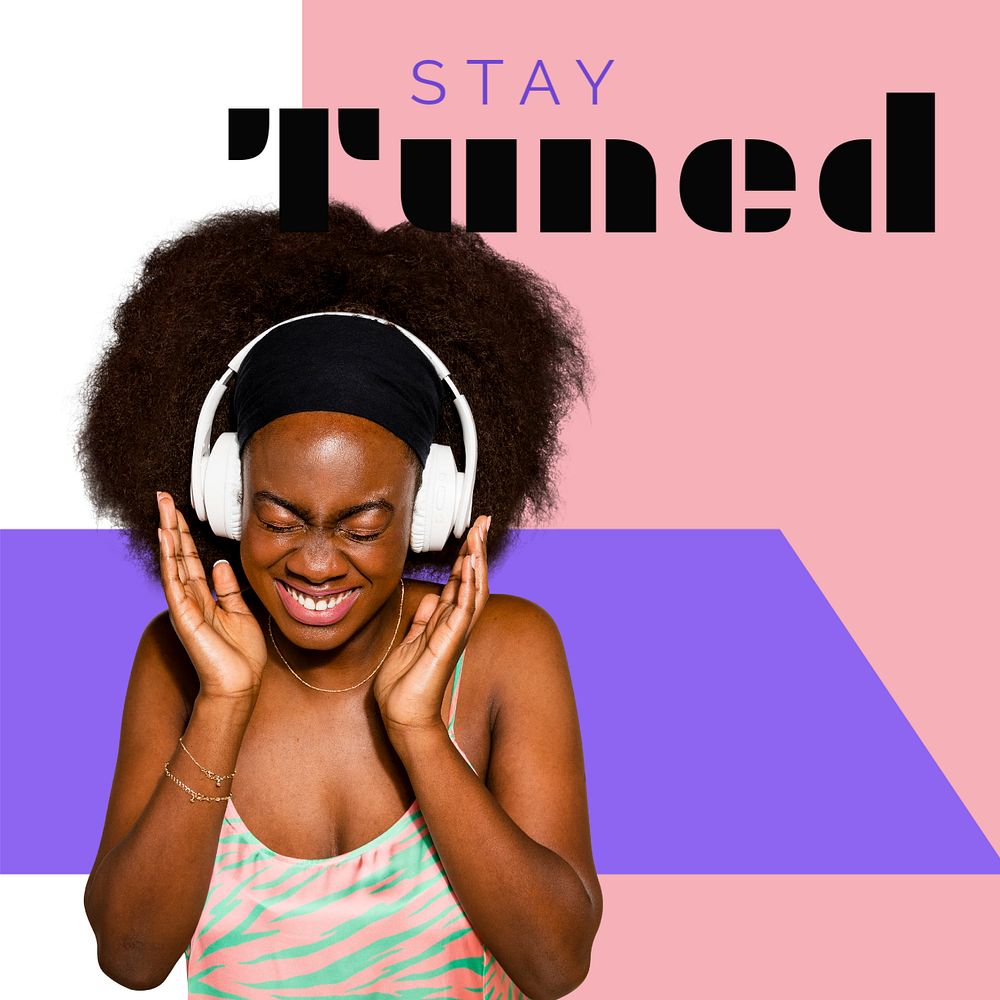 Lifestyle Instagram post template, colorful funky design
