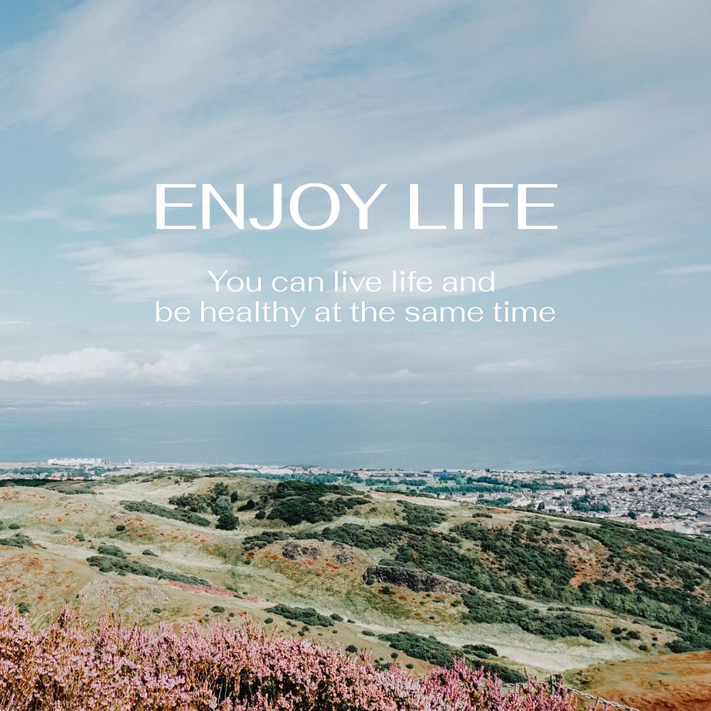 Inspirational quote Instagram post template, editable design