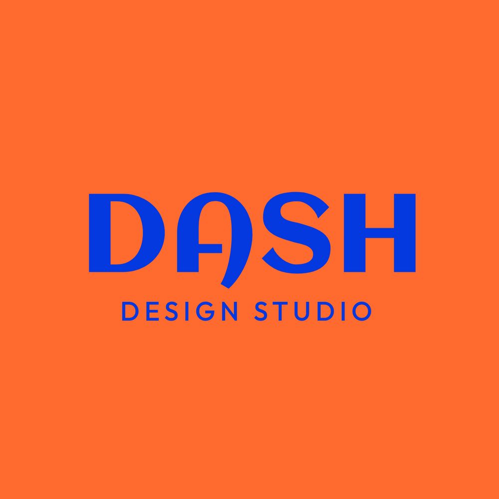 DASH, business logo template, editable design