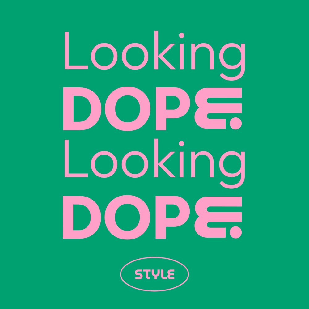Looking dope logo template, funky design