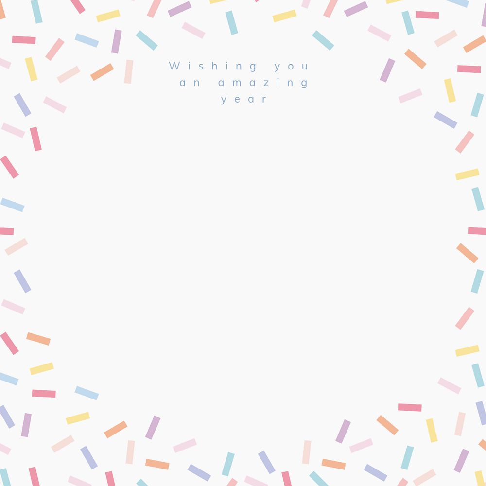 Cute birthday Instagram post template, colorful design