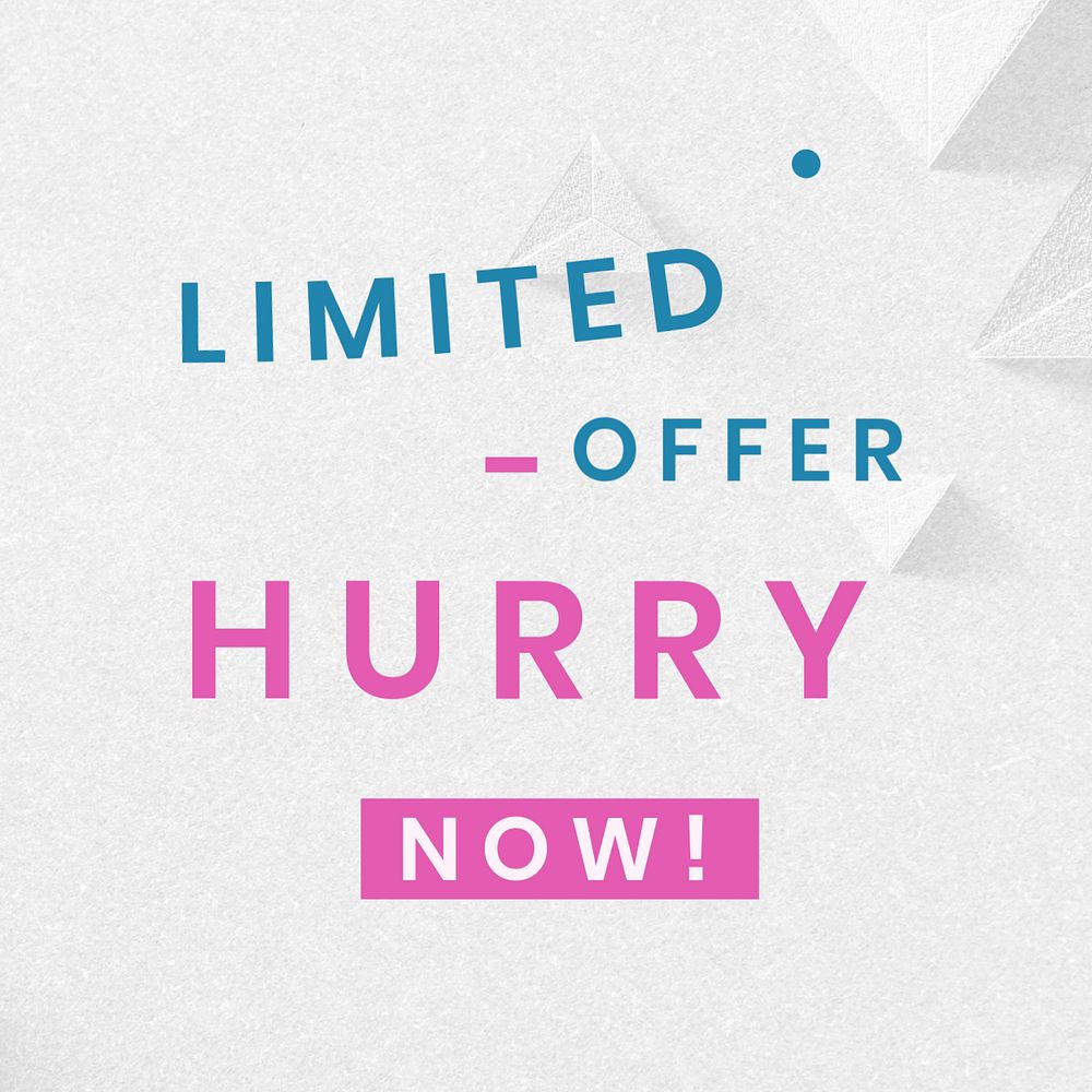 Special offer Instagram ad template, business editable design 