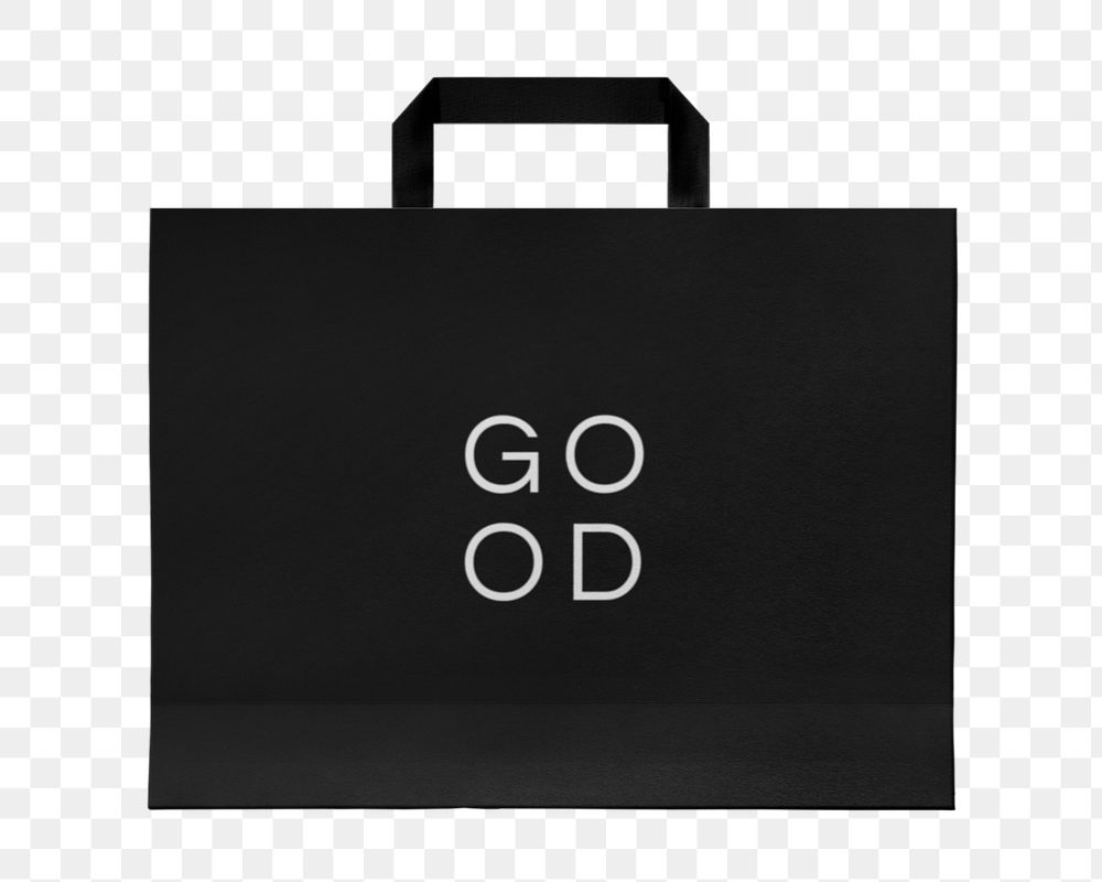 Shopping paper bag mockup, eco friendly product
