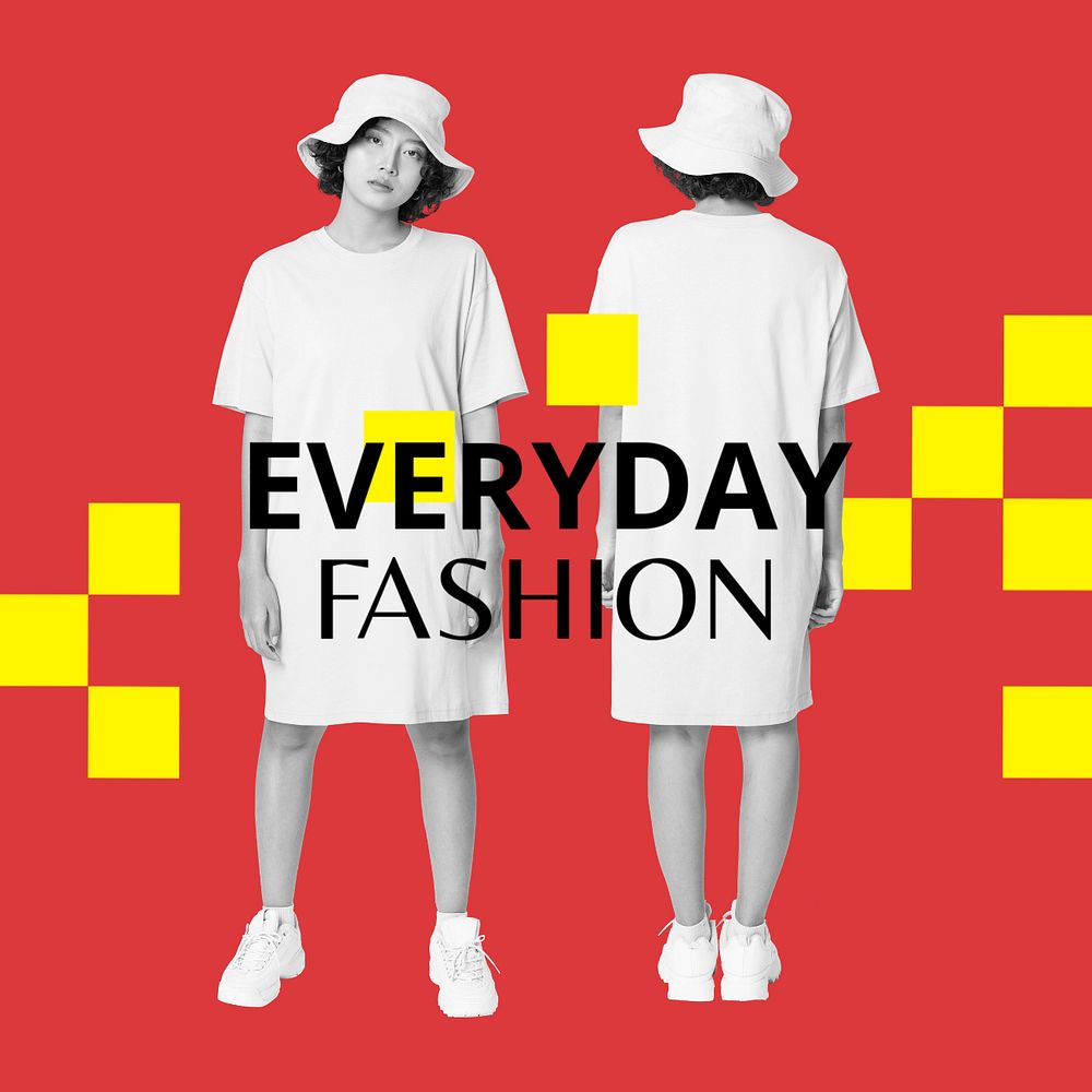 Women's fashion Facebook post template, editable design