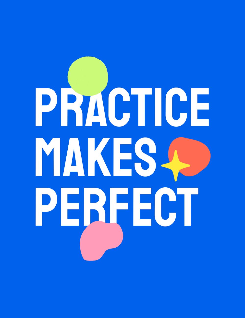 Blue trendy flyer template, editable design