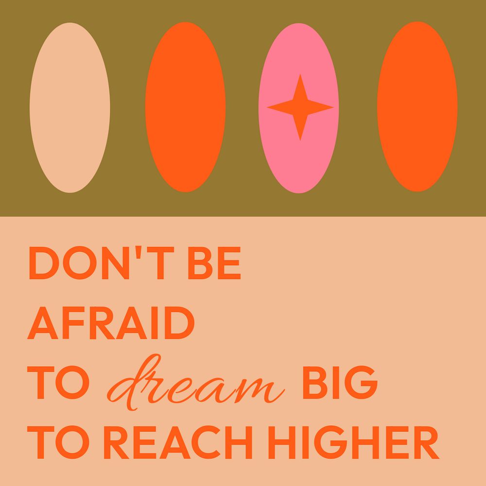 Confidence quote Instagram post template, editable design
