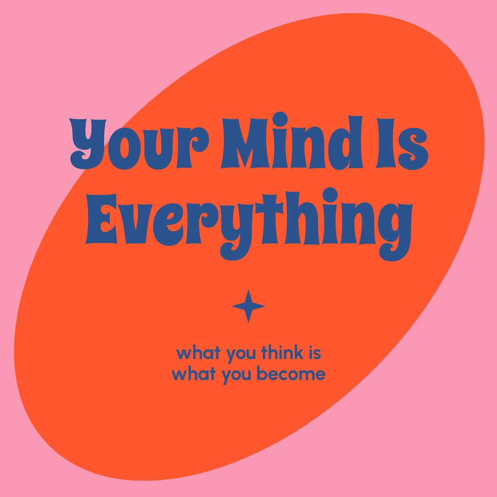 Cute quote Instagram post template, editable design