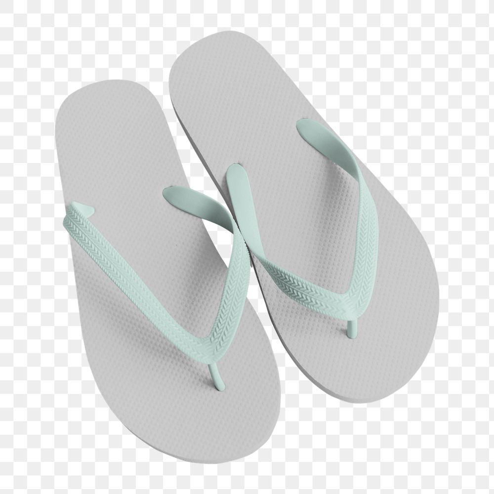 Flip flops mockup, editable footwear