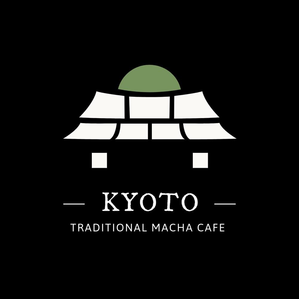 Editable tea house logo template