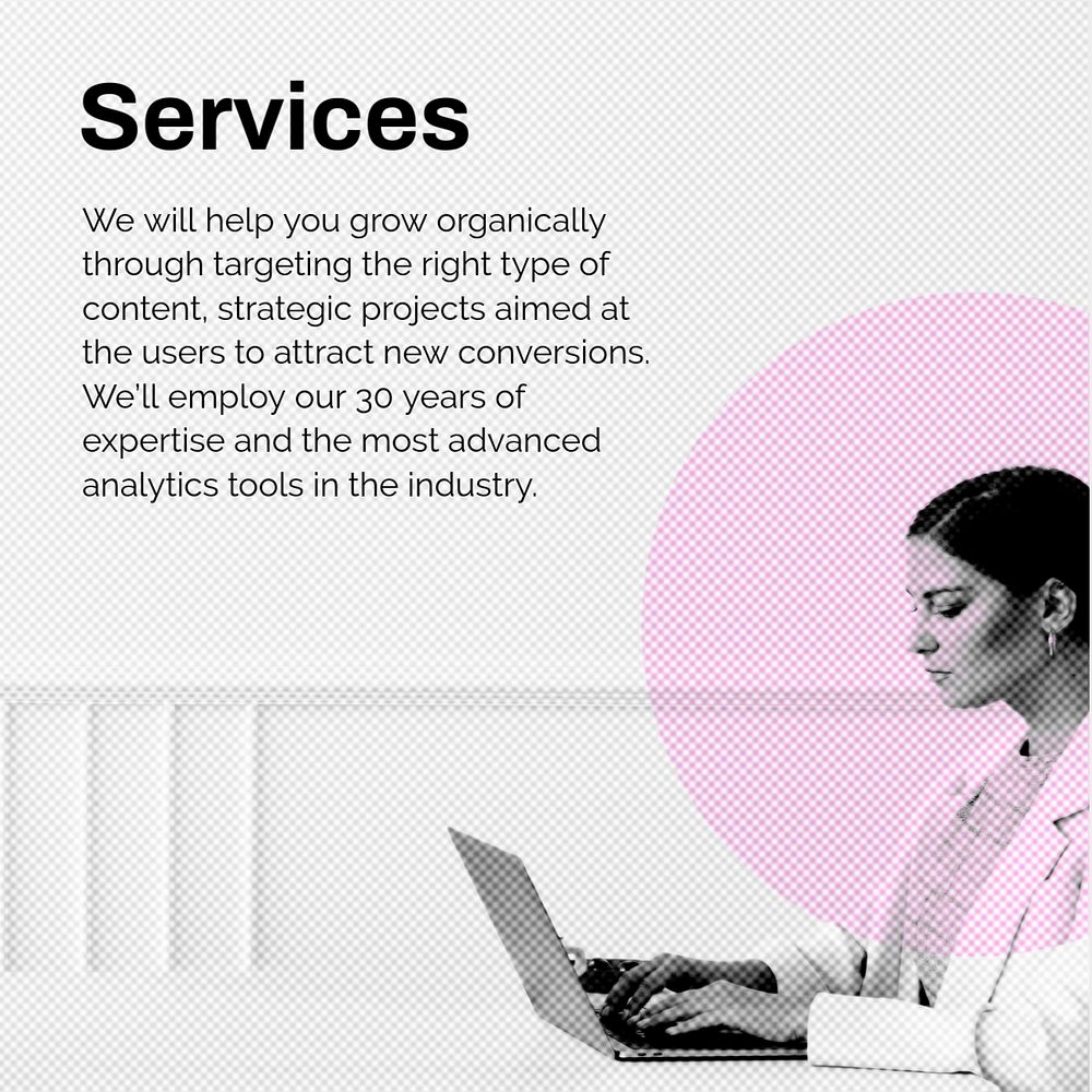 Business service Instagram post template, modern design