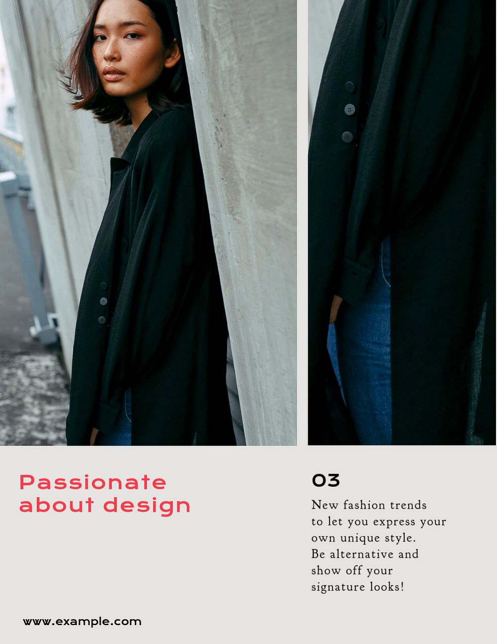 Women’s fashion flyer template, editable design