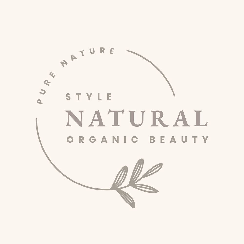 Customizable skincare shop logo, business branding design
