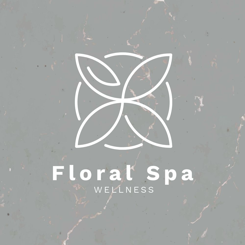 Editable spa logo, business branding design