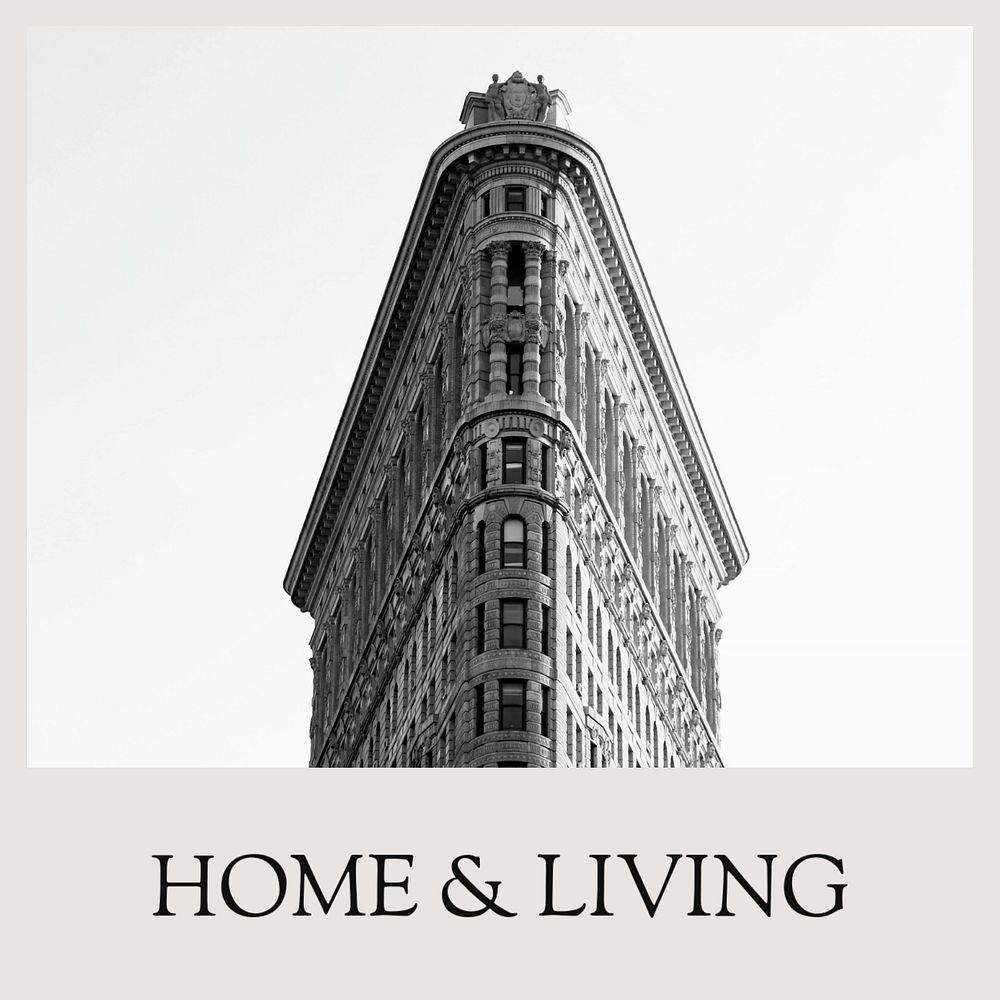Modern architecture Instagram post template, editable design