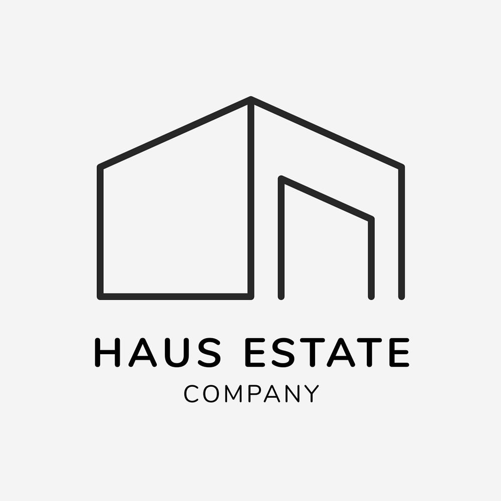 Customizable architecture logo, business branding design
