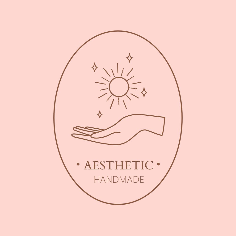Customizable aesthetic logo, mythical business branding design