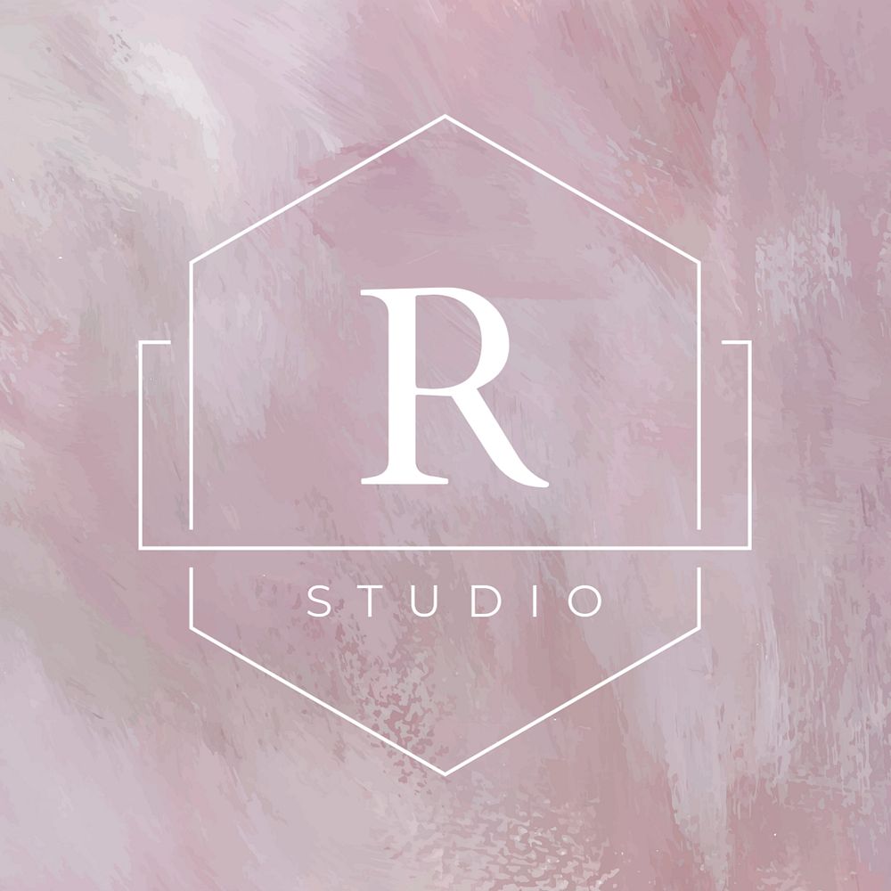 Customizable hexagon logo, business branding design