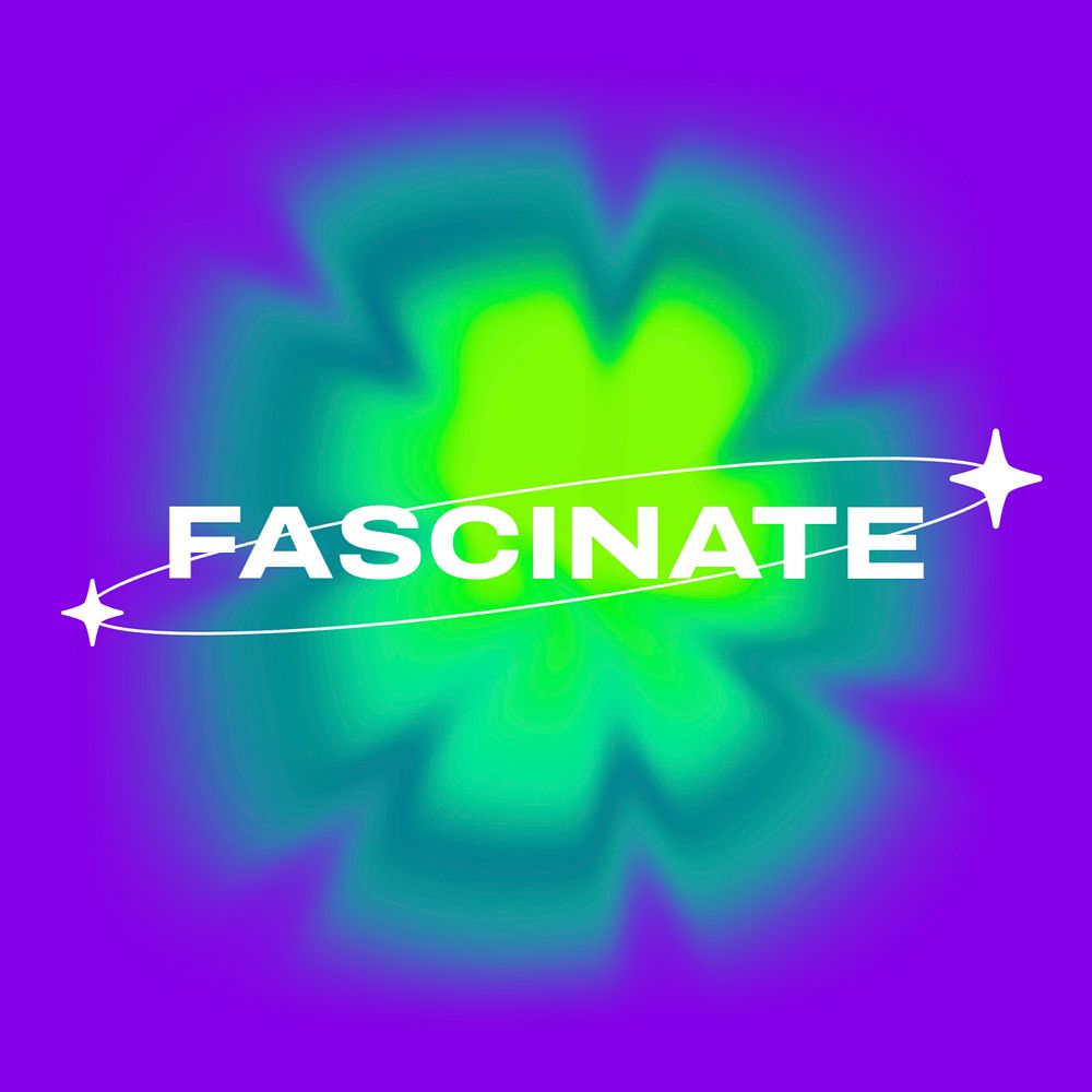 Abstract neon Instagram post template, editable design