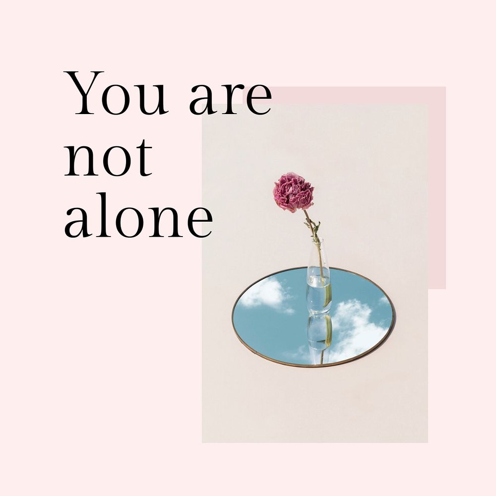 Life quote instagram post template, pink aesthetic, editable text