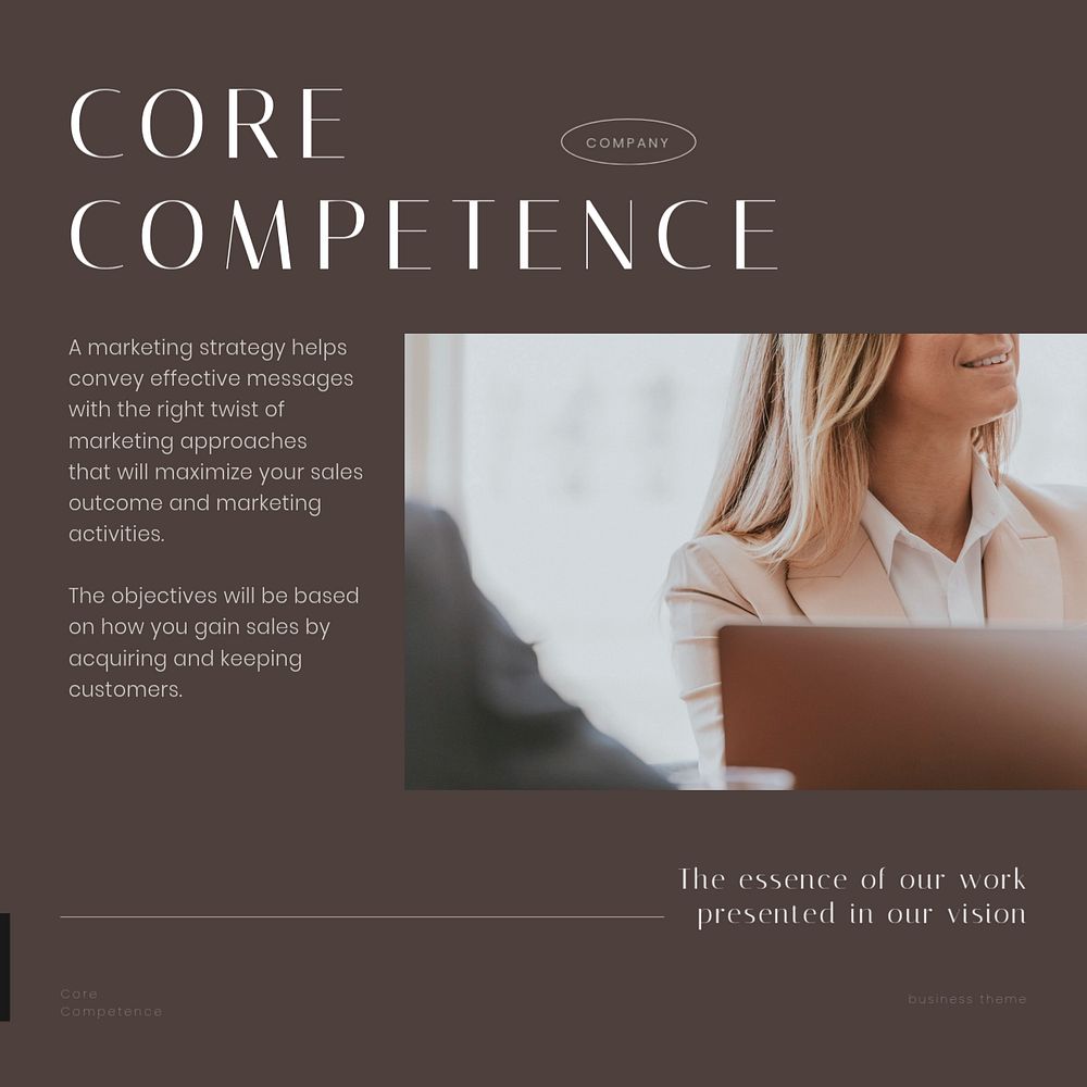 Business competency Instagram post template