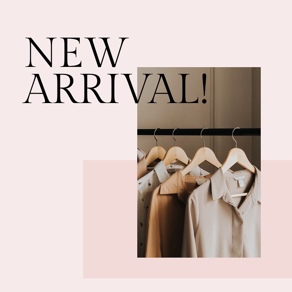 New arrival Instagram post template, shopping ad