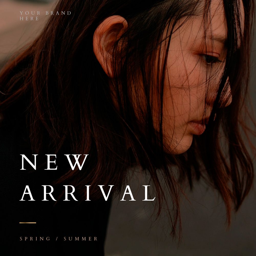 New arrival Instagram post template, shopping ad