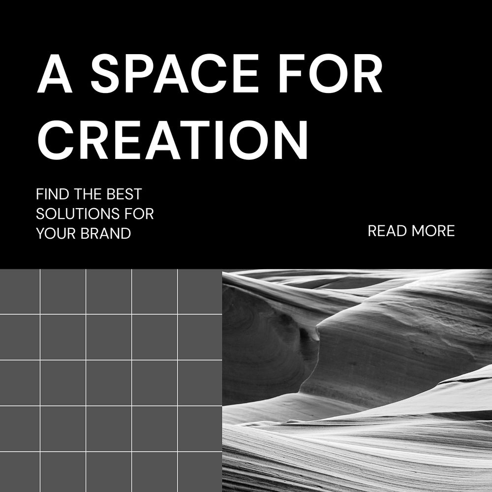 Desert aesthetic Instagram post template, business branding