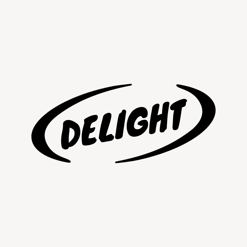 Black delight editable logo template