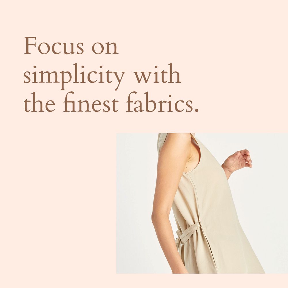 Fashion minimal instagram post template, pink aesthetic, editable text