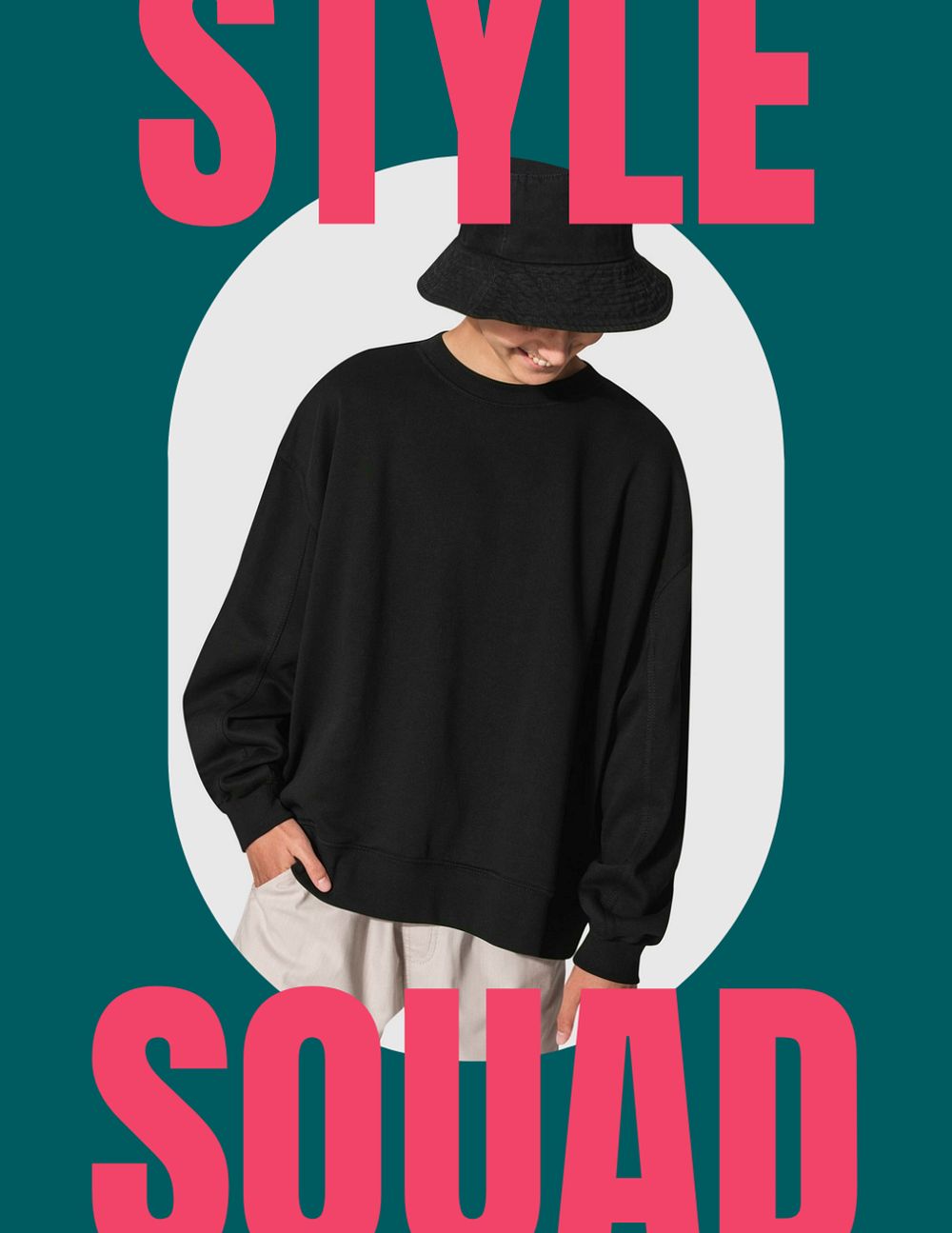 Cool fashion flyer template, editable design