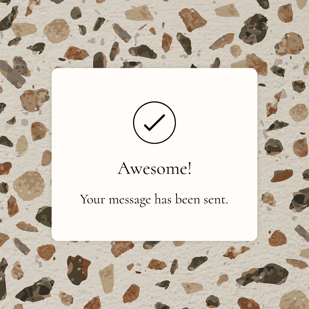 Small business instagram ad template, terrazzo design, editable text