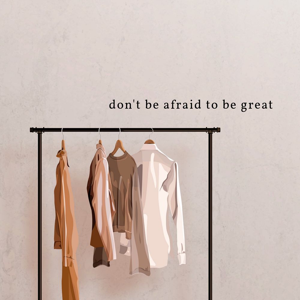 Fashion store Instagram post template, aesthetic illustration