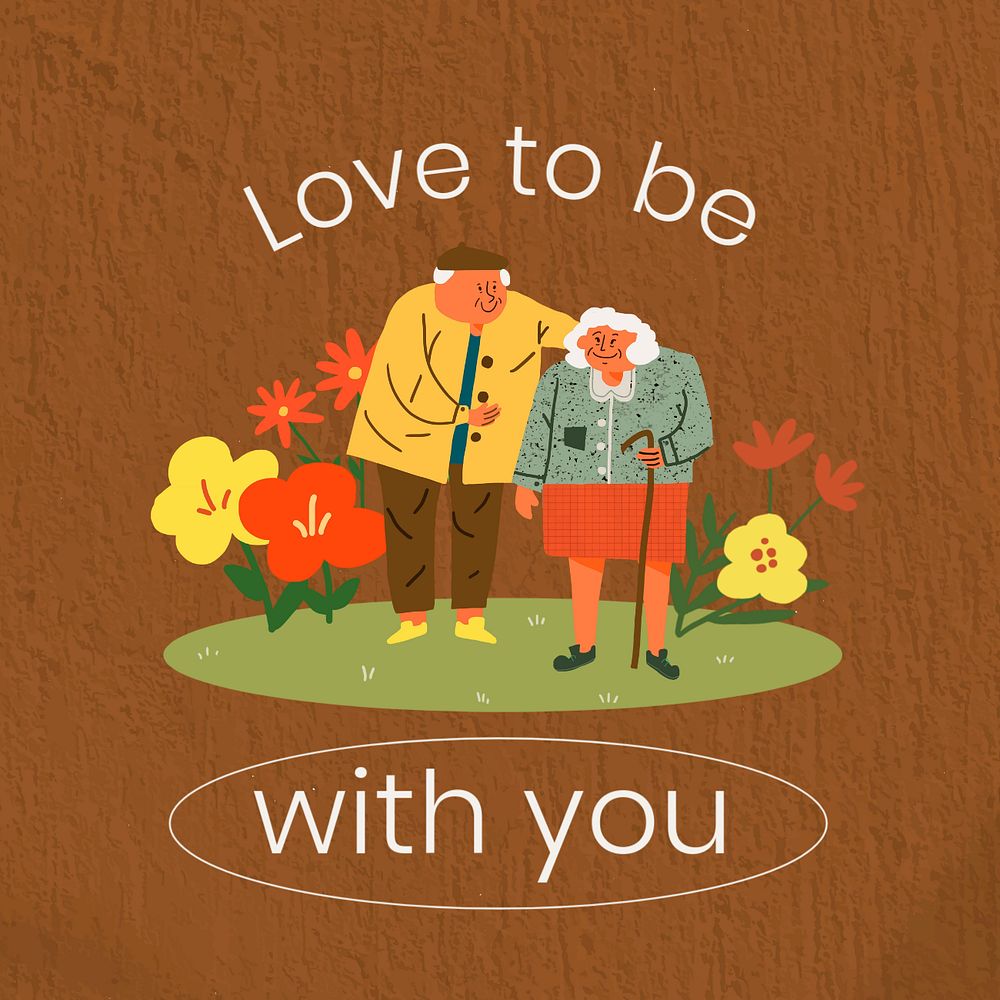 Romantic Facebook post template, cute editable design