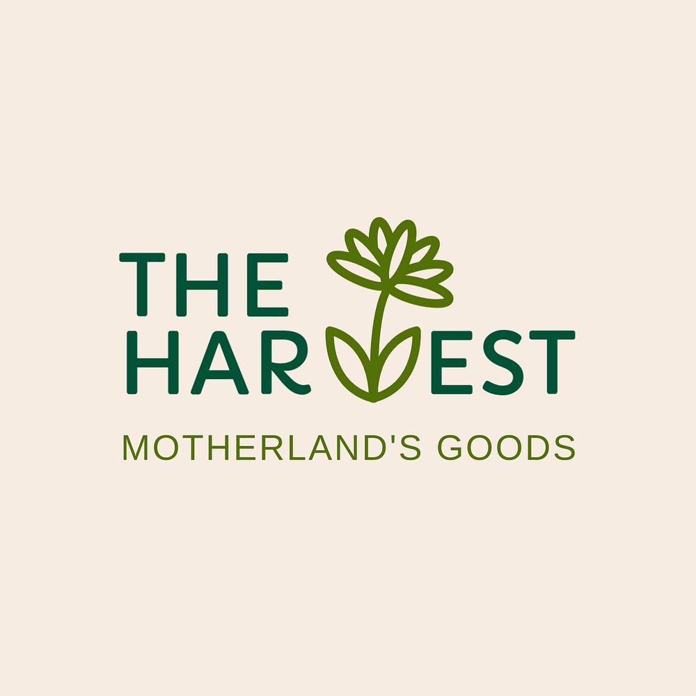 Eco-friendly product business logo template, editable design