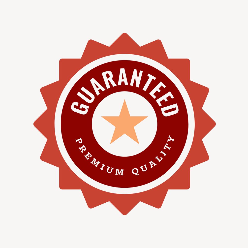 Guaranteed logo business template, editable design