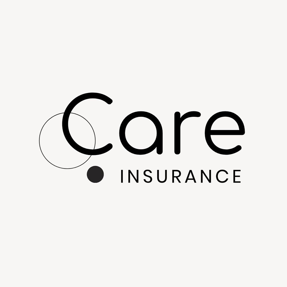 Health insurance editable logo template, creative design