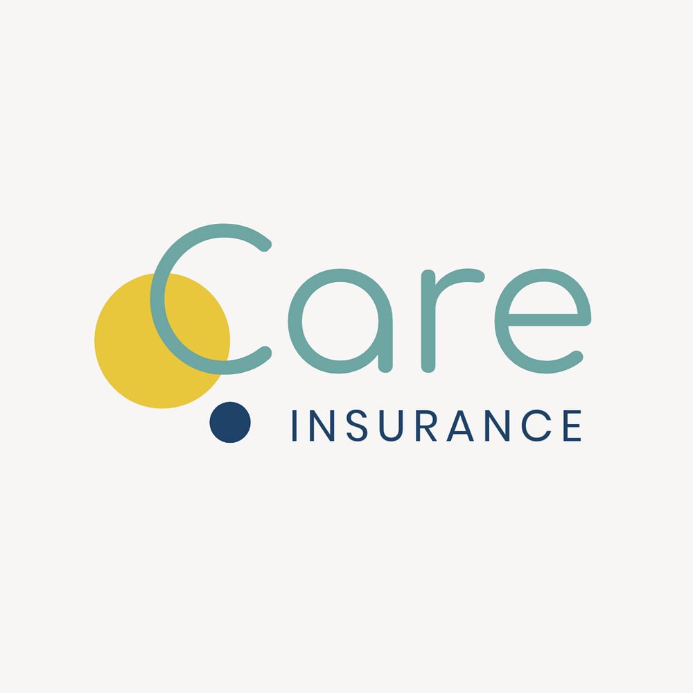 Life insurance editable logo template, creative design