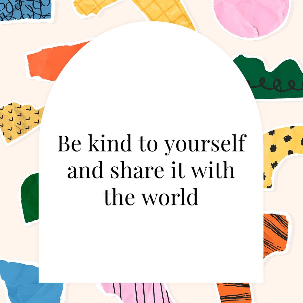 Inspirational quote Instagram post template, editable design