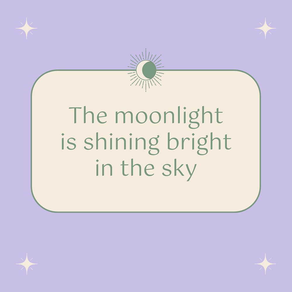Reminder editable Instagram post template, purple aesthetic