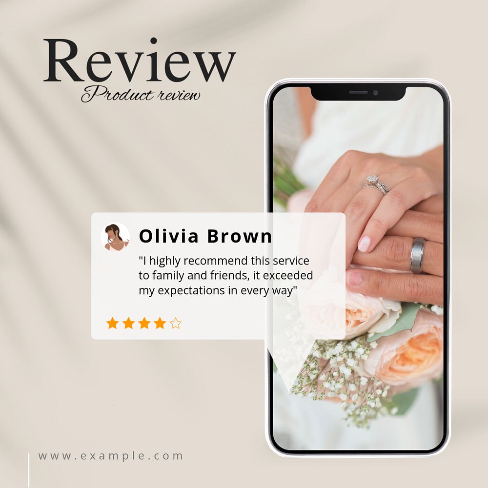 Product review Facebook post template, editable design