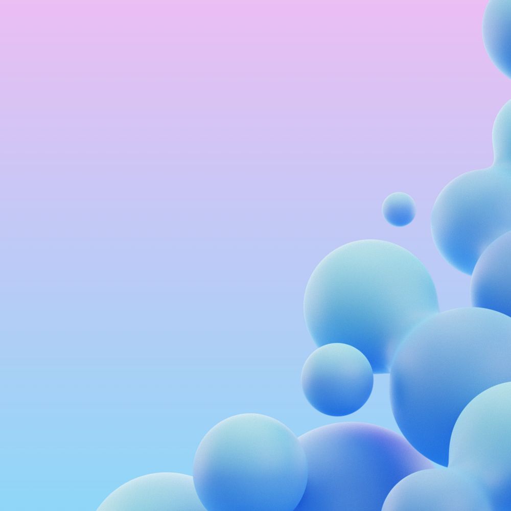 Editable gradient liquid fluid background, 3D blob shape design