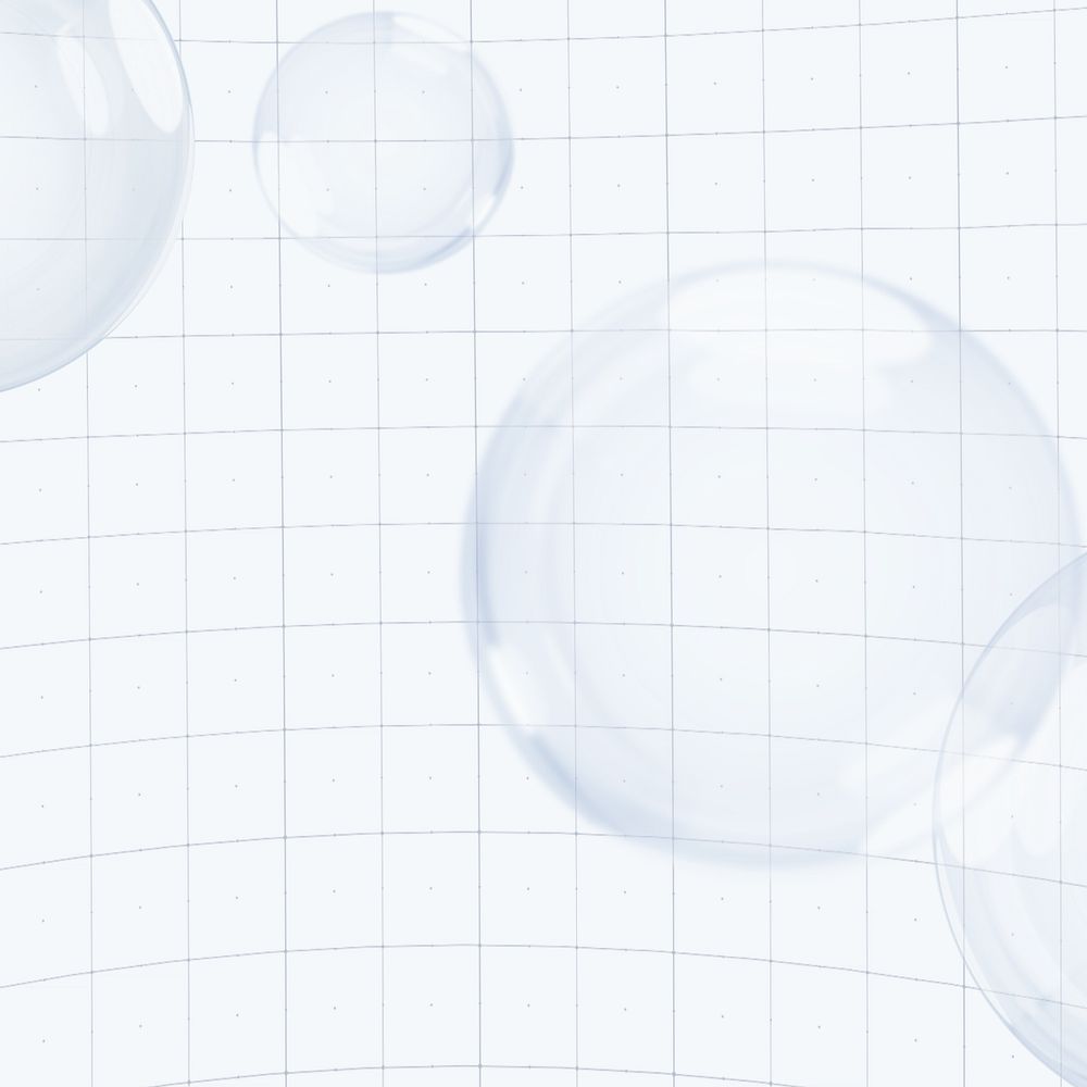 Purple bubbles, editable grid design