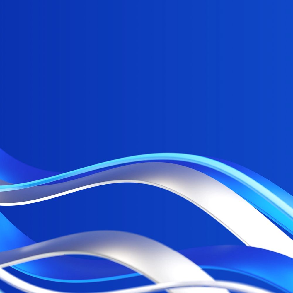 Editable wavy border blue background