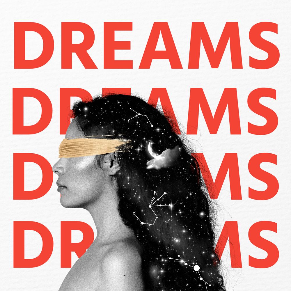 Dreams Instagram post template, editable text