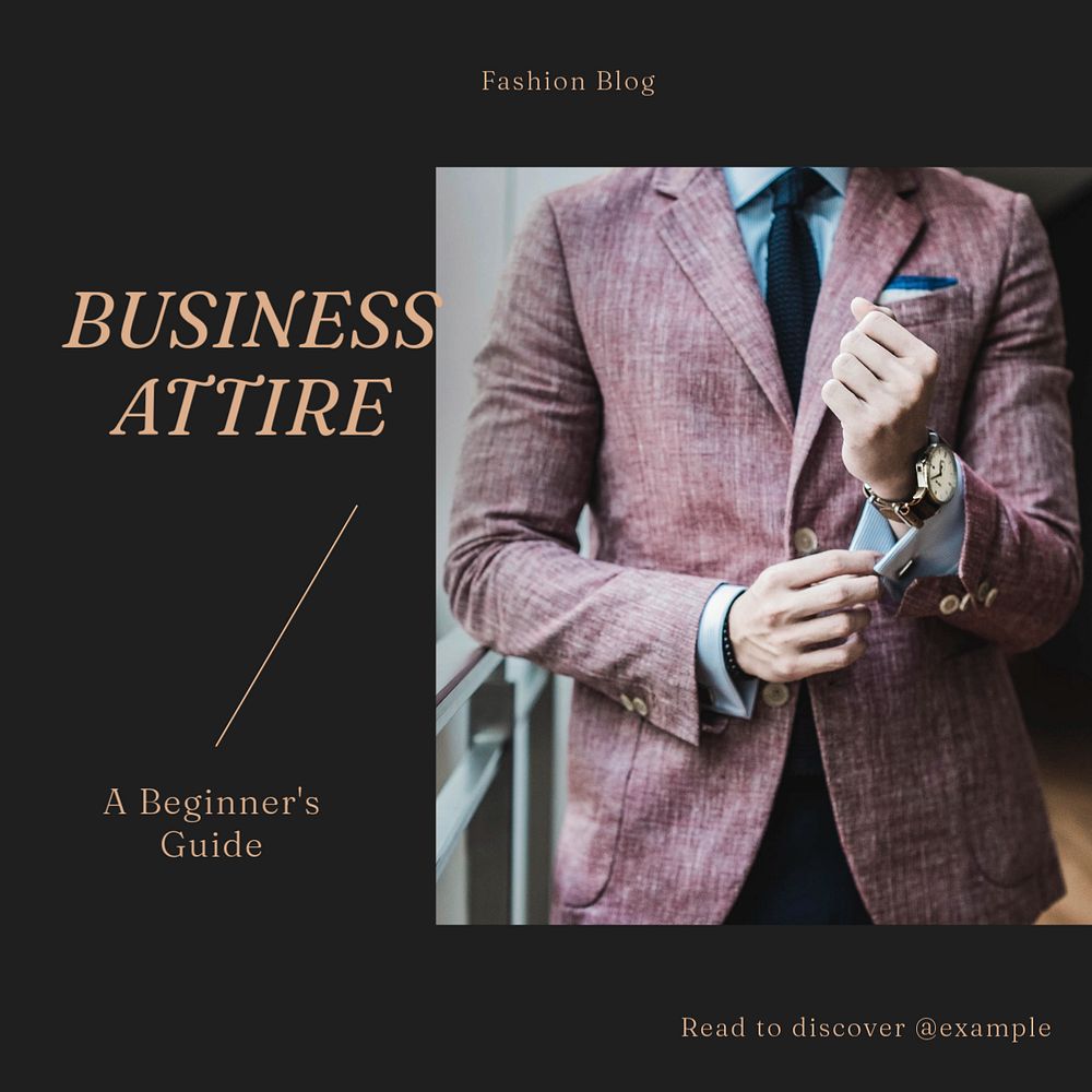 Business clothes Instagram post template, editable social media design